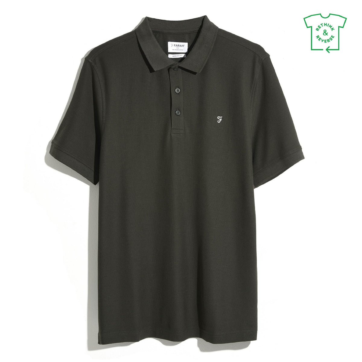 Cove polo in denim blue