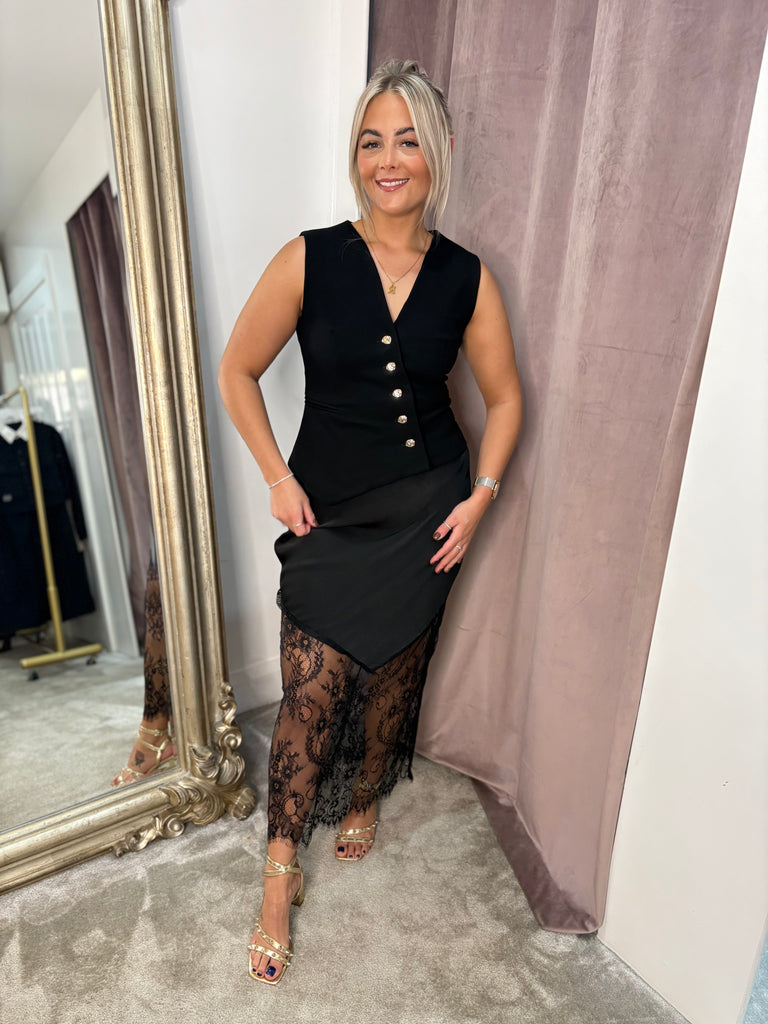 Orla Waistcoat - Black