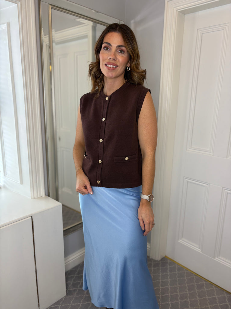 Michelle waistcoat - brown