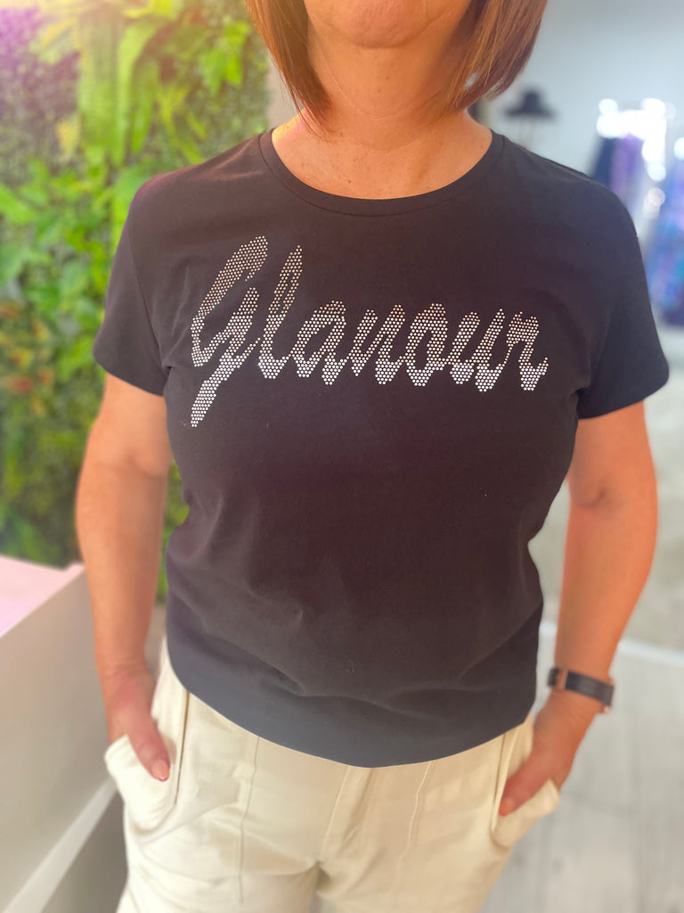 Glamour Tshirt in black