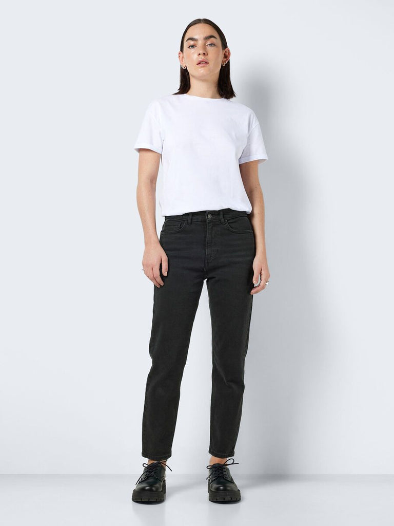 MONI HIGH WAISTED CROPPED STRAIGHT FIT JEANS