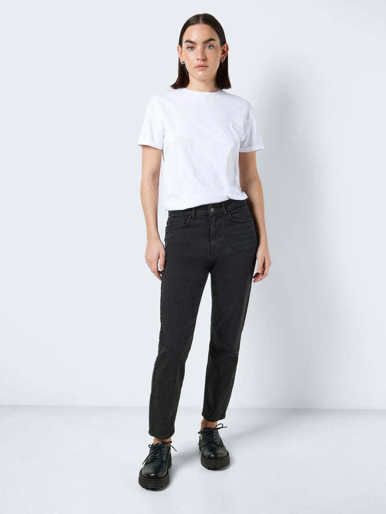 MONI HIGH WAISTED CROPPED STRAIGHT FIT JEANS