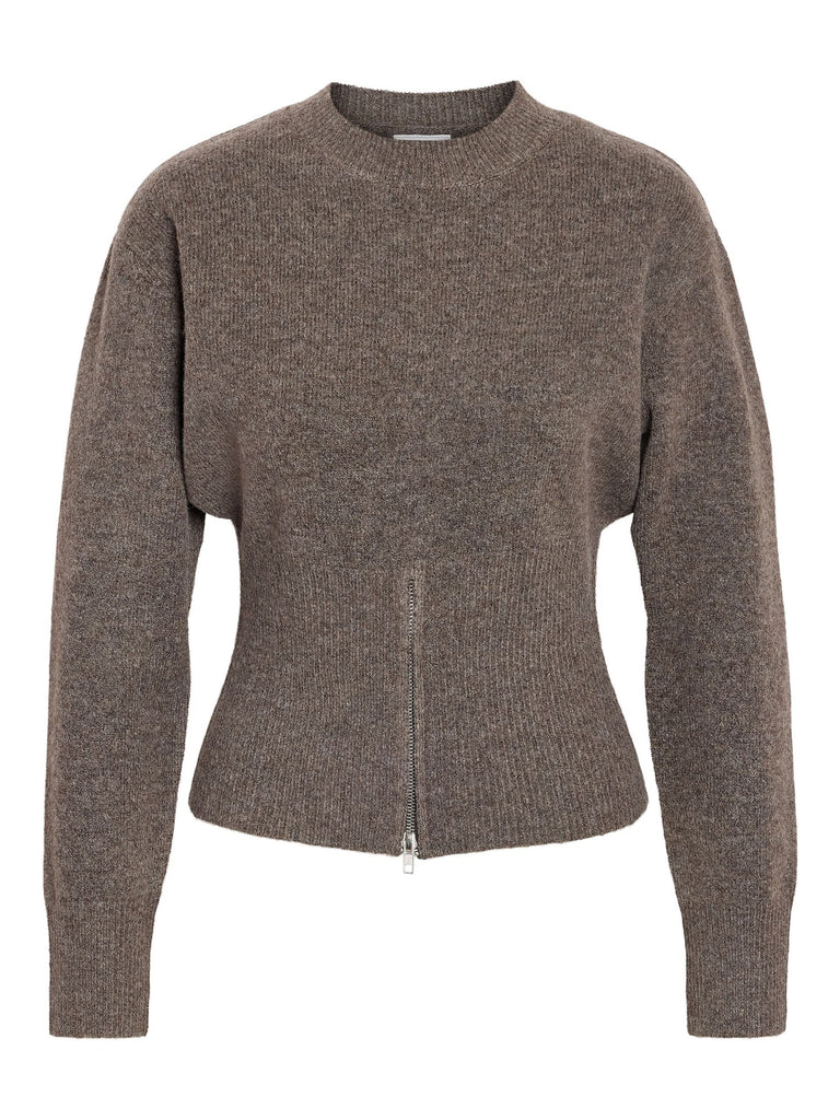 ZIP KNITTED PULLOVER