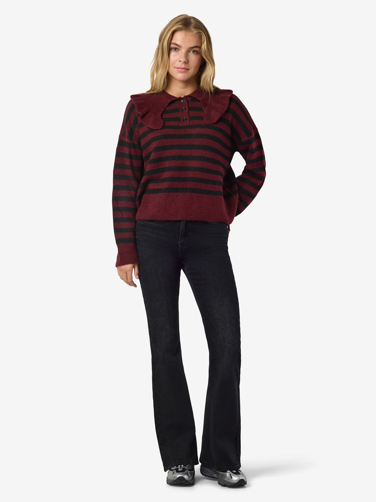STRIPED KNITTED PULLOVER