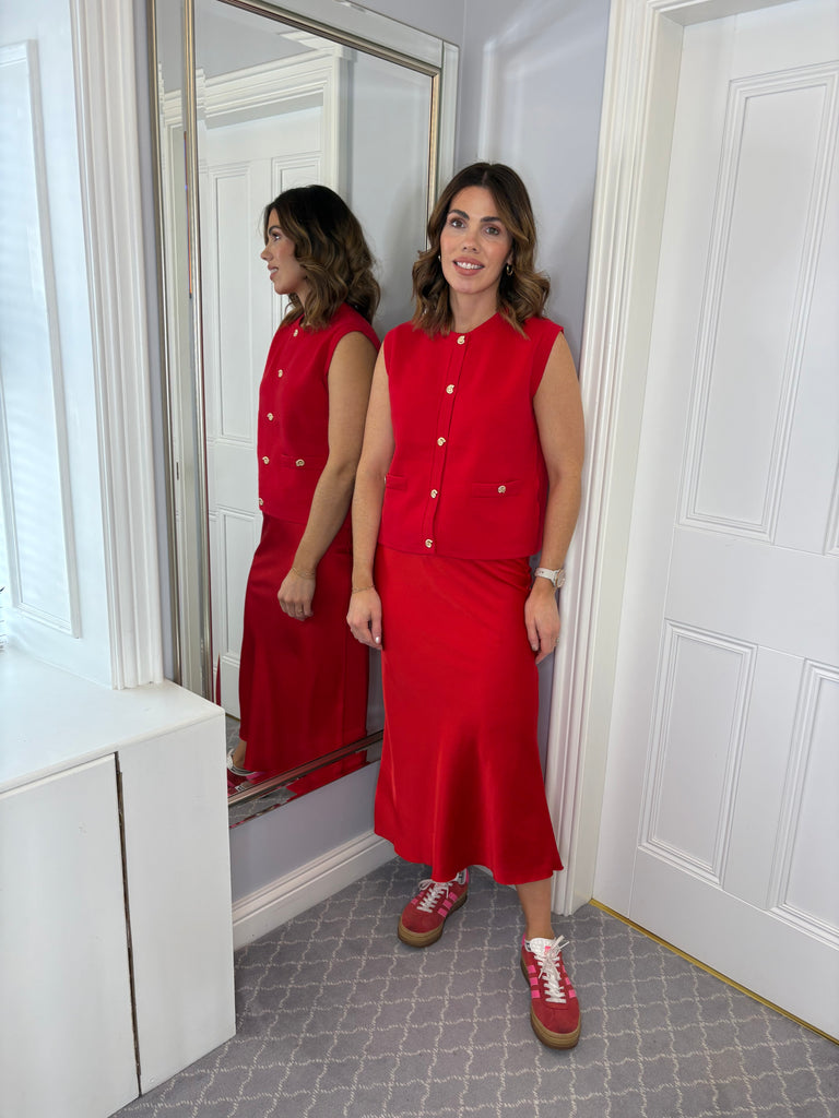Michelle Waistcoat - red