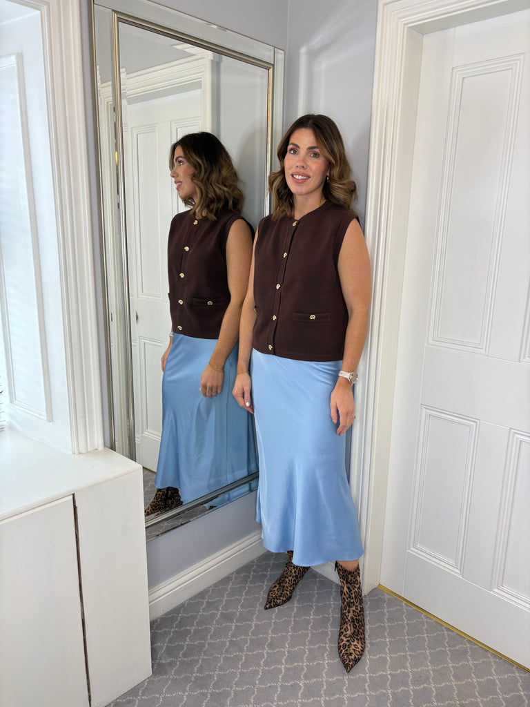 Michelle waistcoat - brown