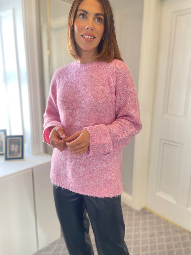 The Sutton sweater in pink