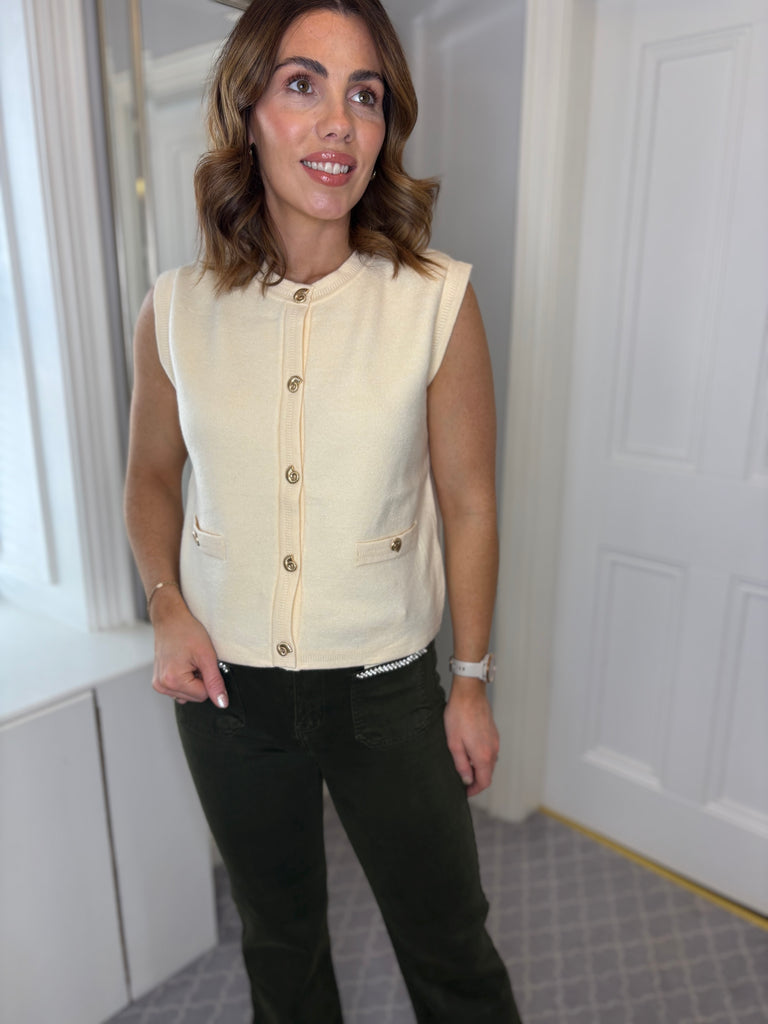 Michelle waistcoat - cream
