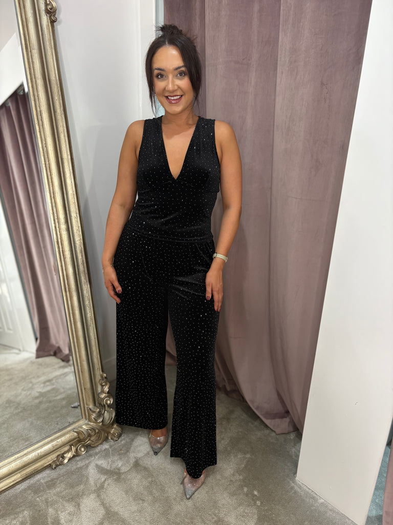 Velvet Stone wide leg trousers