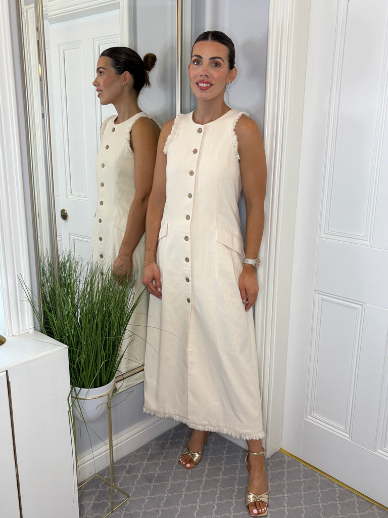 MARCELLA DRESS CREAM