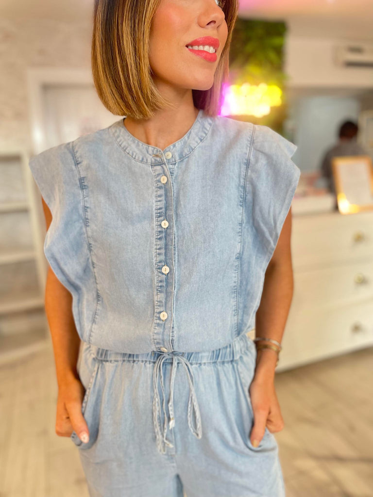 The Carol Denim Jumpsuit