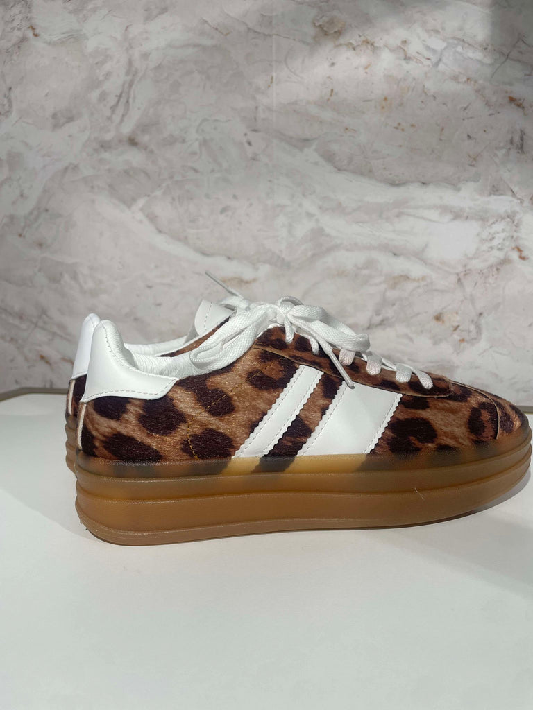 The Sammi trainers in leopard print