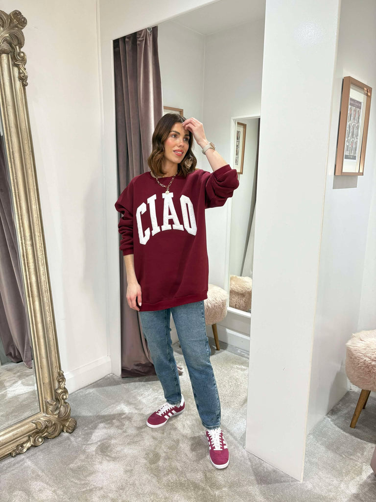 Ciao Sweater in Burgundy