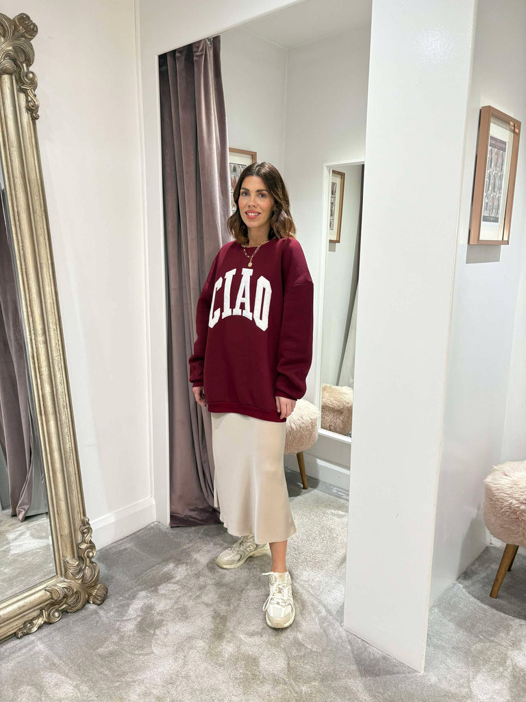 Ciao Sweater in Burgundy