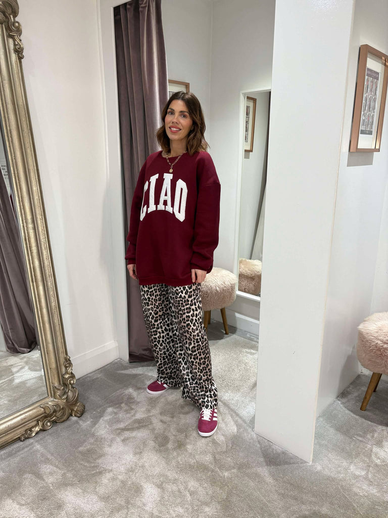 Ciao Sweater in Burgundy