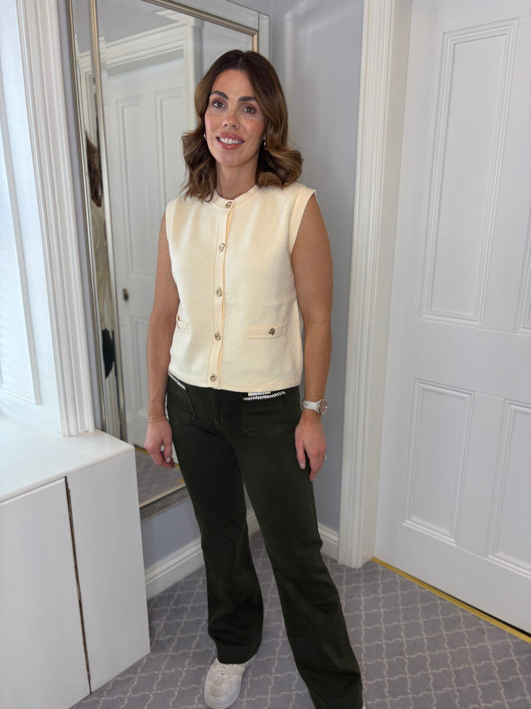 Michelle waistcoat - cream