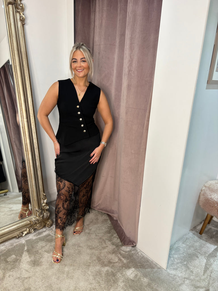 Orla Waistcoat - Black