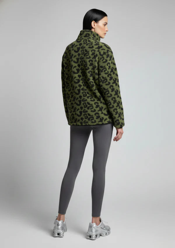 Khaki Leopard Fleece