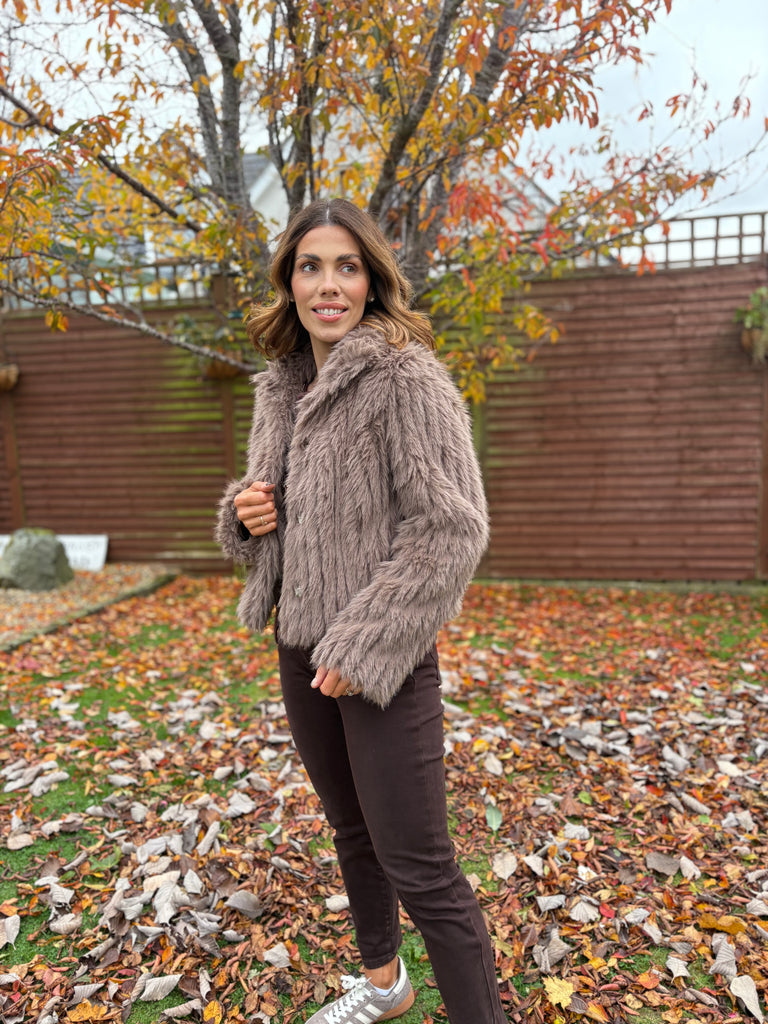Faith jacket with closure