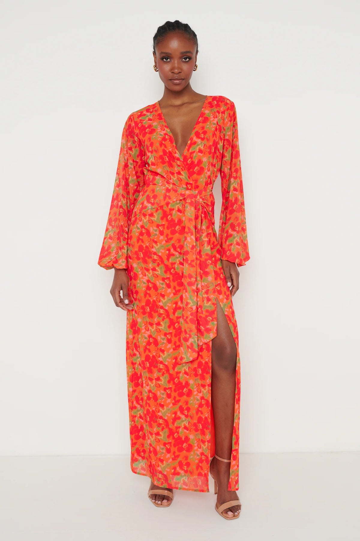 Alexis Knot Drape Dress | Ros Oir Boutique