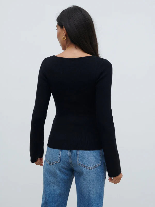 Annabeth Bow Knit Top