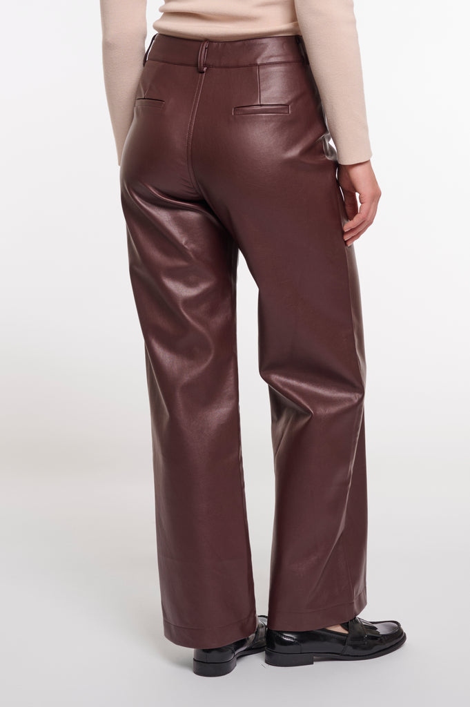 Corian regular length straight leg PU pants