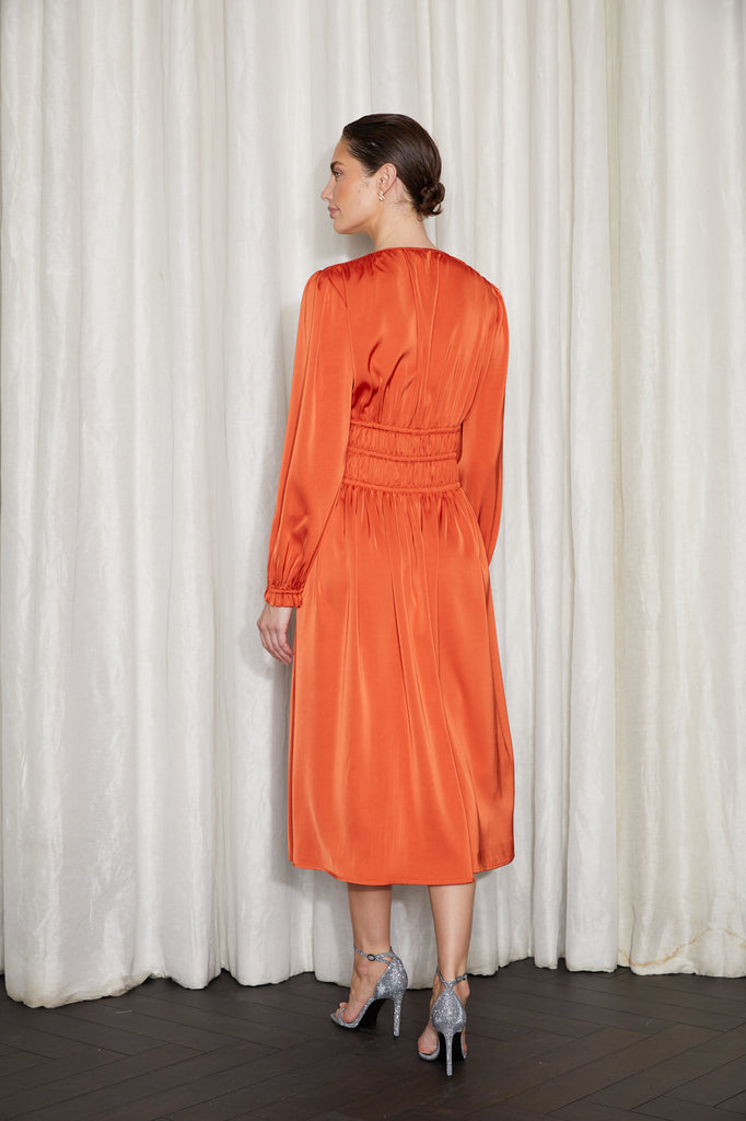 CHAON DRESS-CORAL