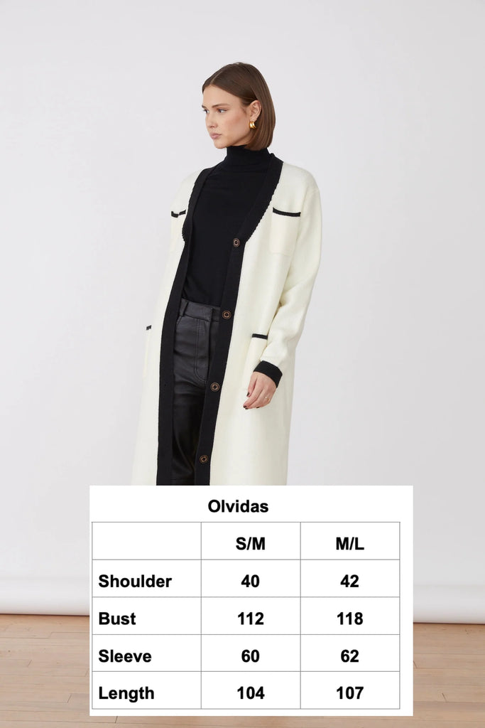 OLVIDAS CARDIGAN WHITE