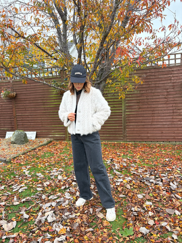 Chaimae short faux fur jacket