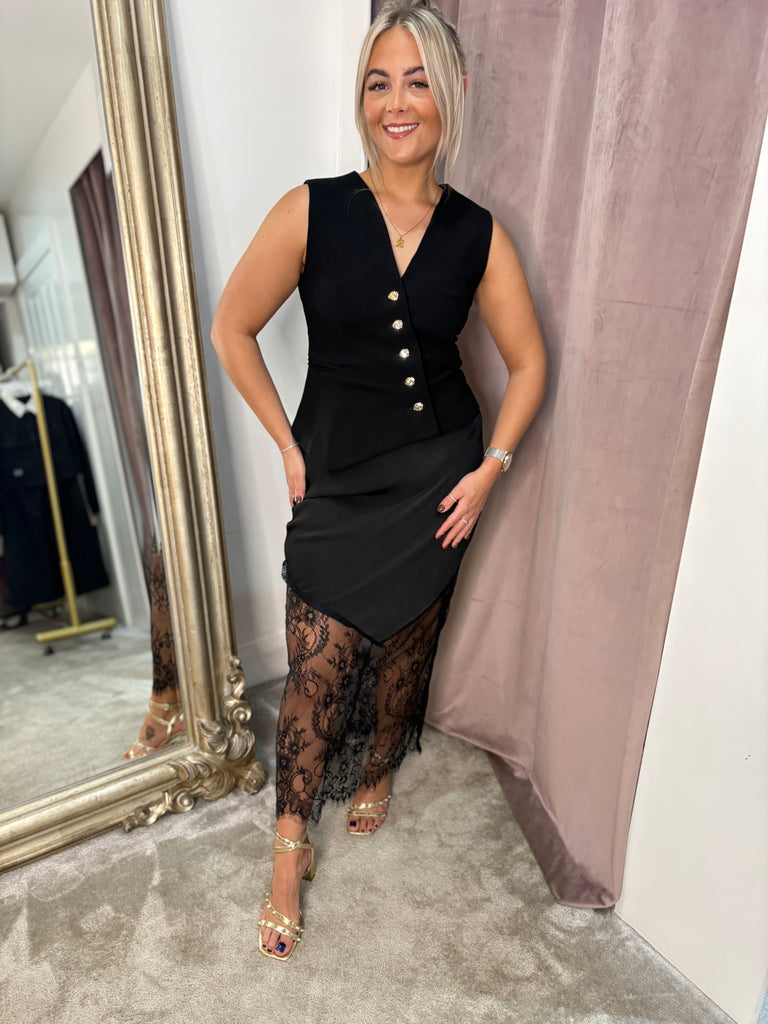 Orla Waistcoat - Black