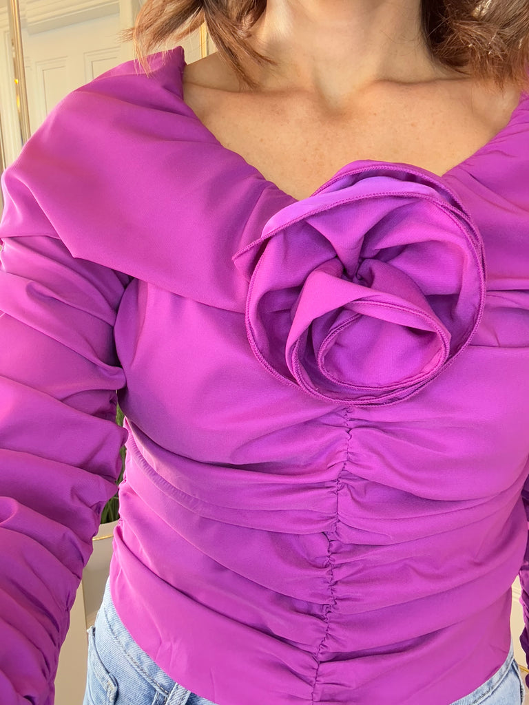 Janiro Corsage in magenta