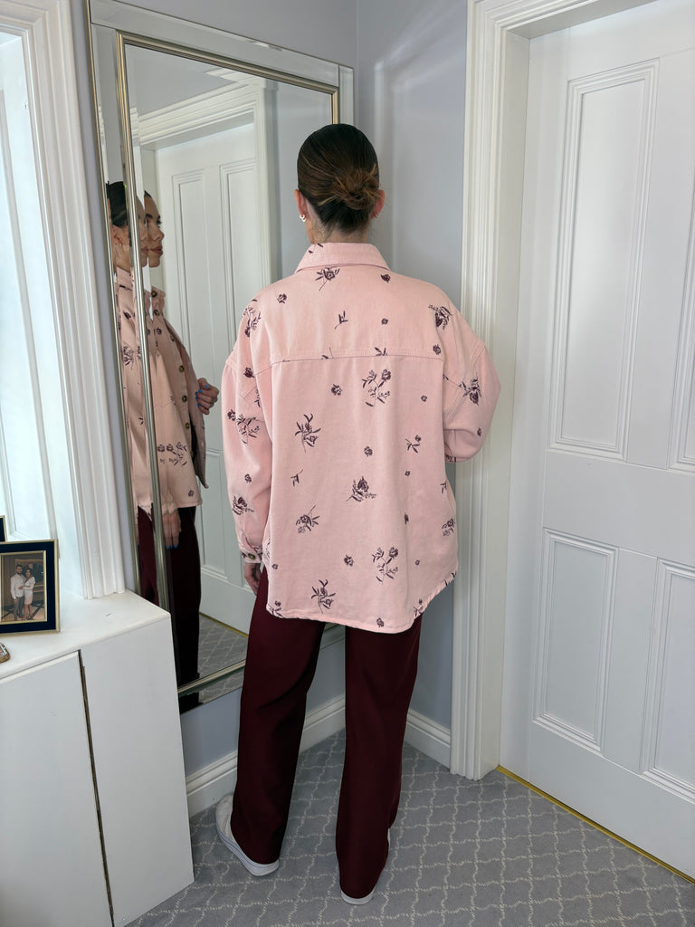 The Brody Shacket -Pink