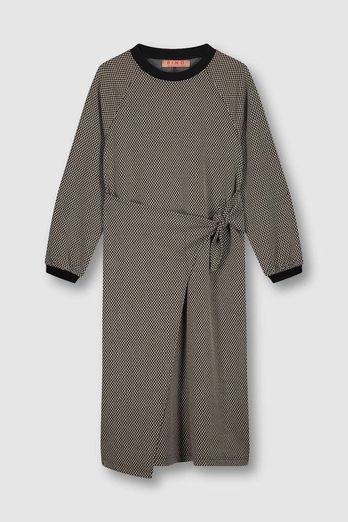 KARLY LONG DRESS WITH KNOT