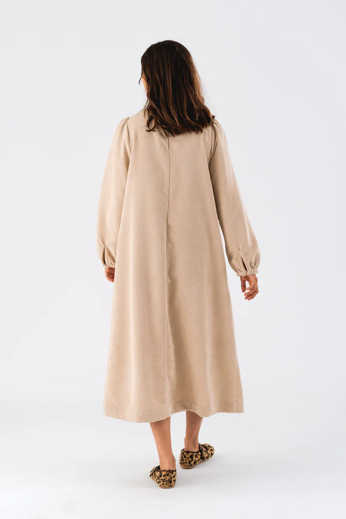 LucasLL Midi Dress LS - Sand