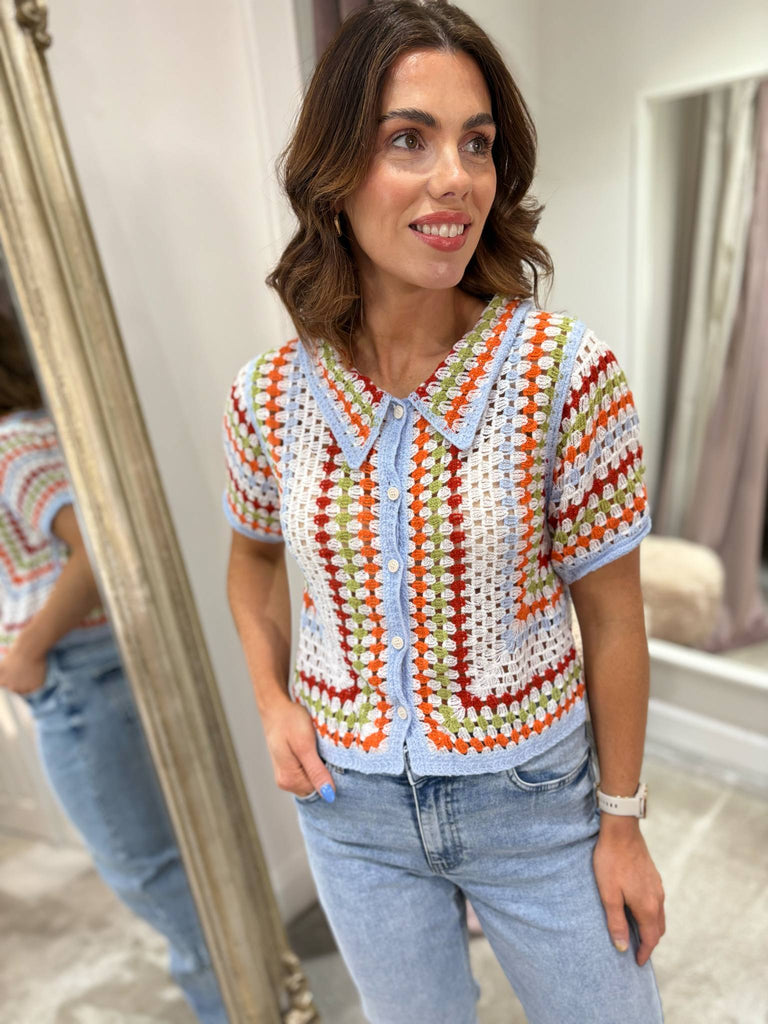 Arlene Crochet Top