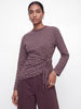 SOPHIA Longsleeved T-shirtn- Burgundy