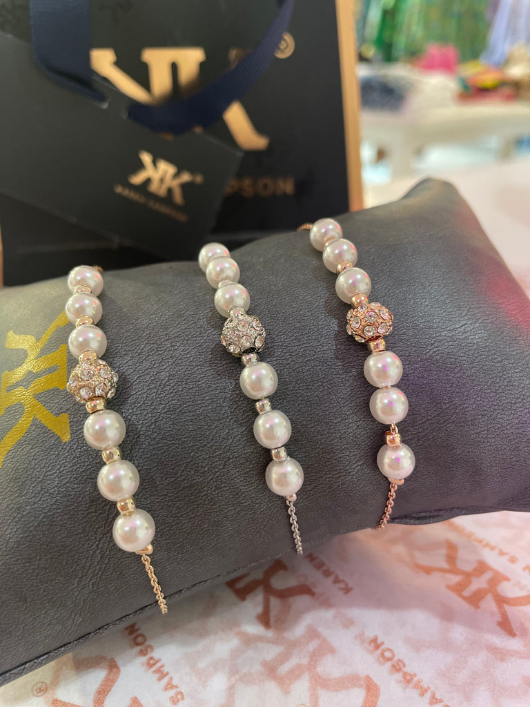 Pearl 9K gold pearl bracelet