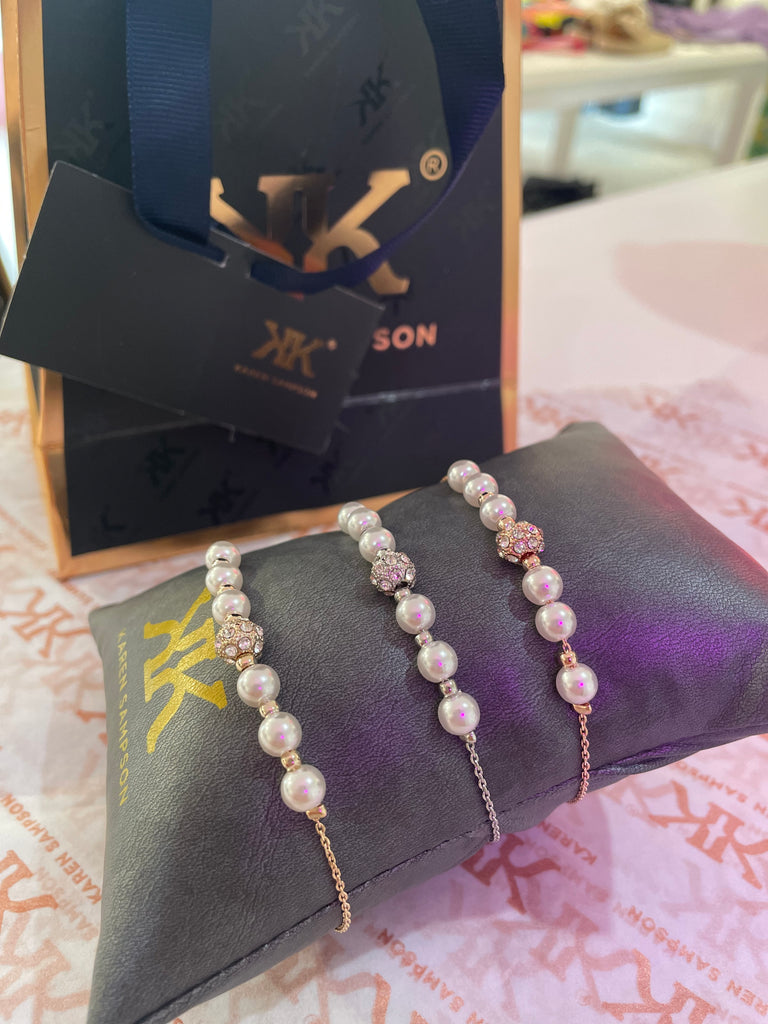 Pearl 9K gold pearl bracelet