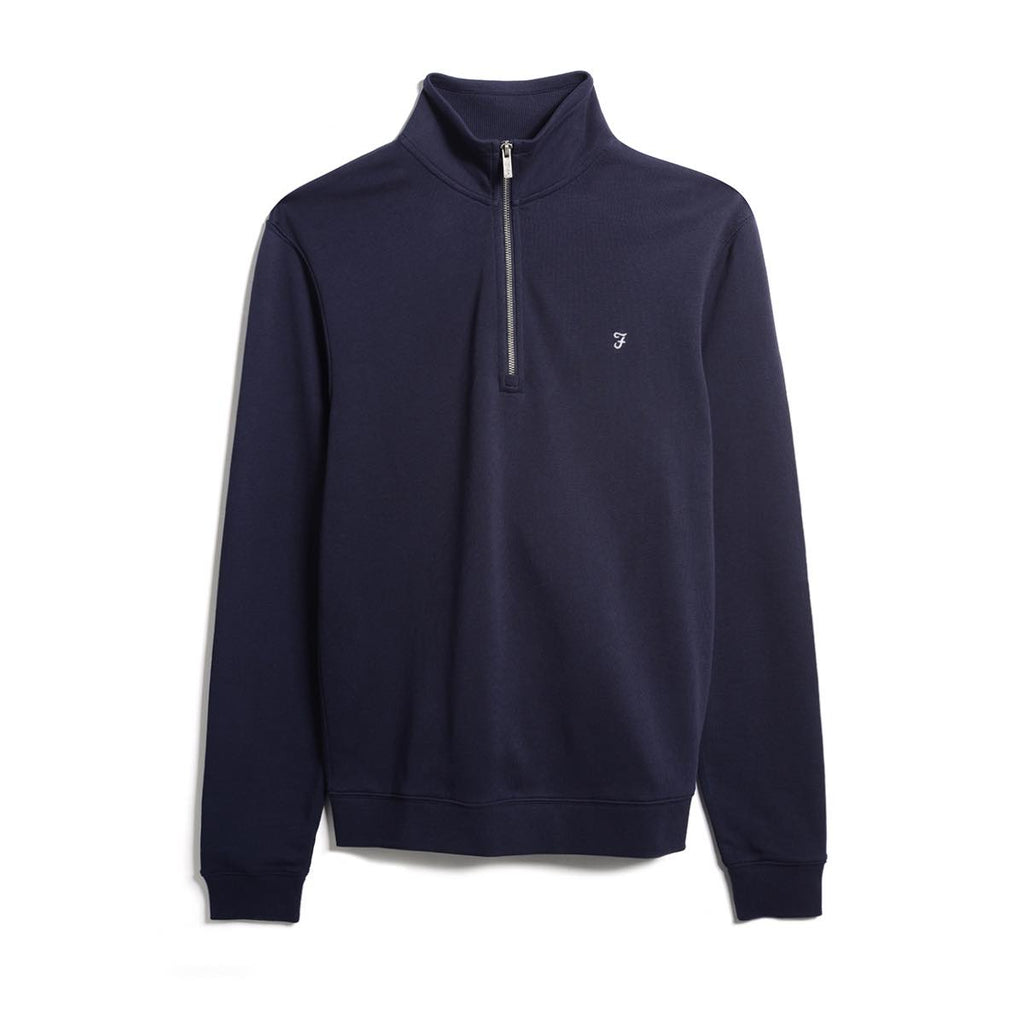 Aintree quarter zip sweatshirt in navy