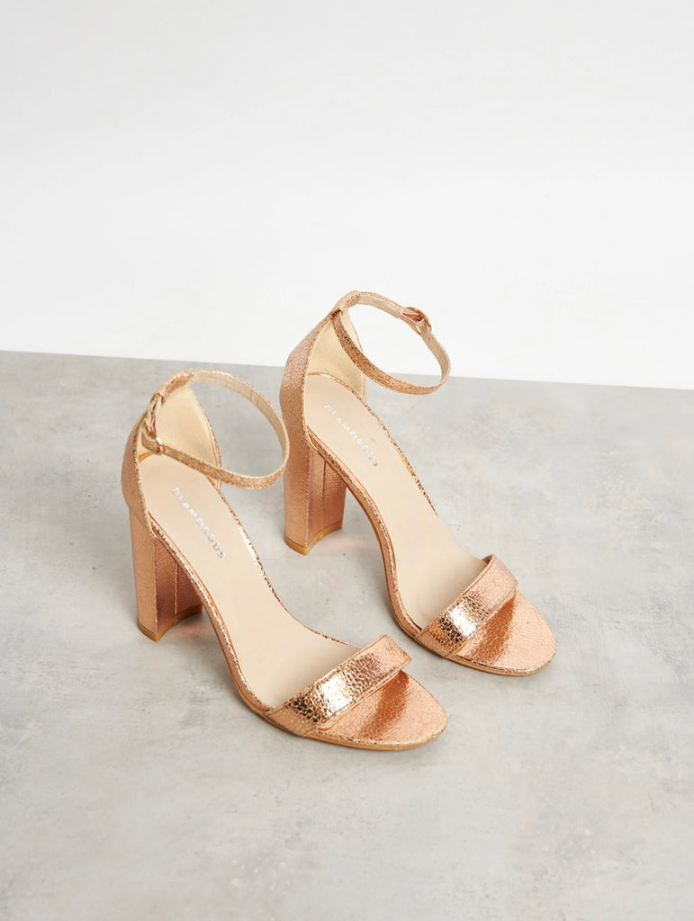 Rose gold heels
