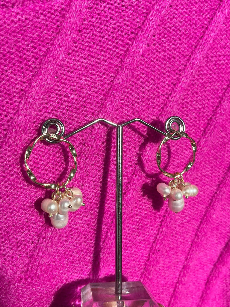 Pearl drop earrings - 14K Gold