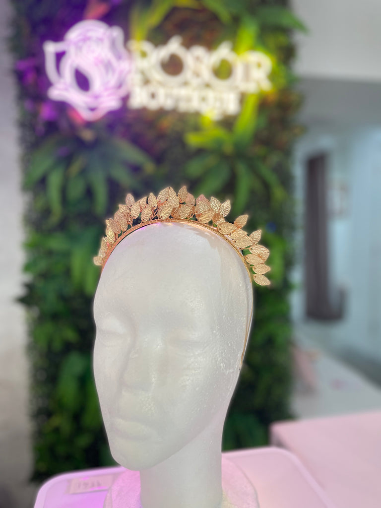 Leaf crown hairband